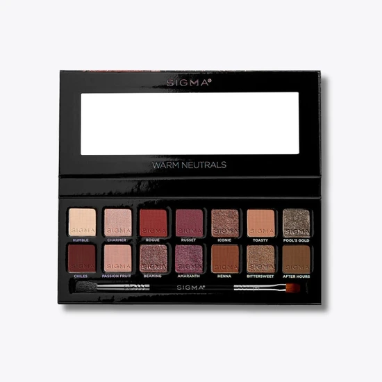 Sigma Beauty Warm Neutrals Eyeshadow Palette 14 Shades