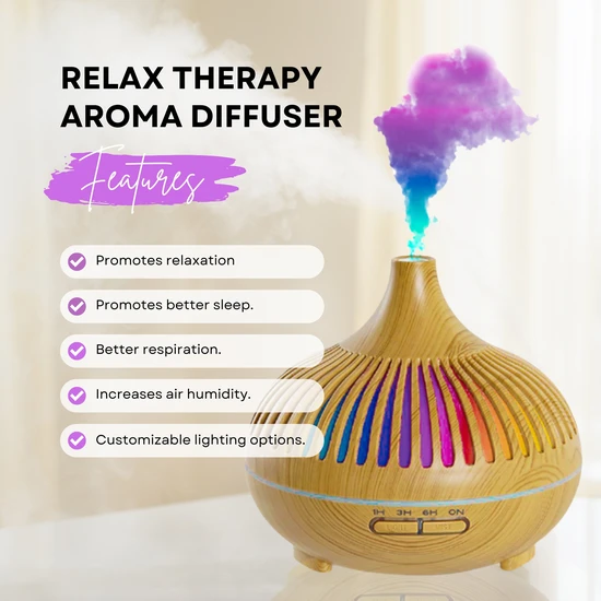Erth Skin London Relax Therapy Aroma Diffuser USB