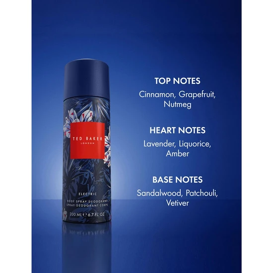 Ted Baker Fusion Electric Body Spray Deodorant 200ml