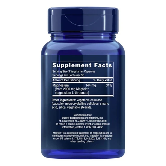 Life Extension Neuro-Mag Magnesium L-Threonate 90 Capsules