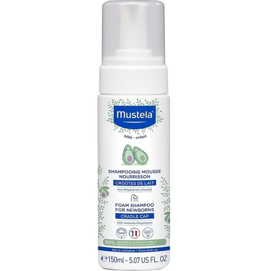 Mustela Foam Shampoo For New Borns 150ml