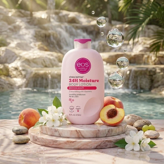 Eos Shea Better 24h Moisture Jasmine Peach Body Lotion 473ml