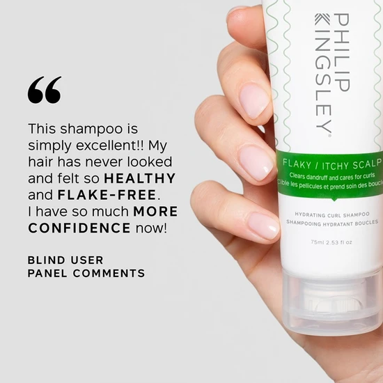 Philip Kingsley Flaky/Itchy Scalp Hydrating Curl Anti-Dandruff Shampoo 75ml