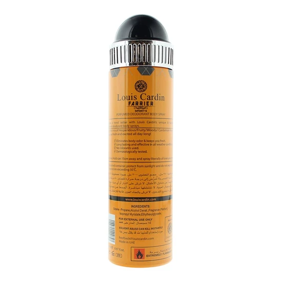 Louis Cardin Farrier Deodorant Spray 200ml