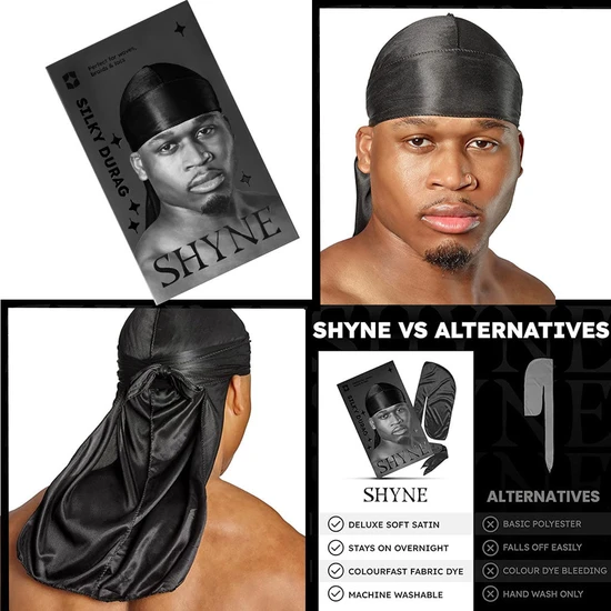 SHYNE Silky Durag For Braids & Locs one size fits all