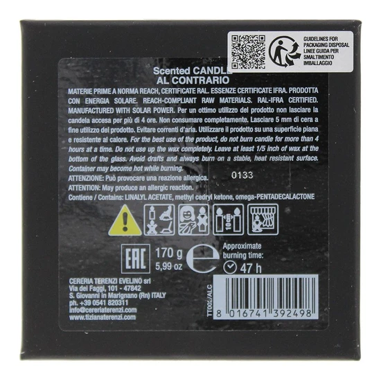 Tiziana Terenzi Al Contrario Candle 550g