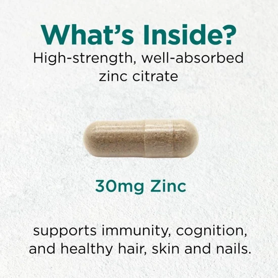 Cytoplan Zinc Citrate 30mg Capsules 120 Capsules