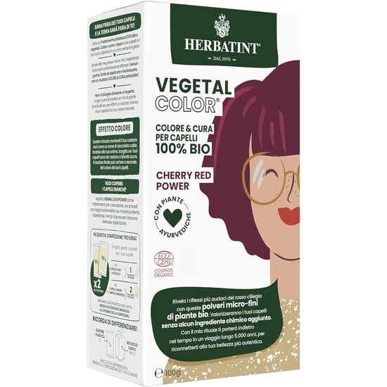 Herbatint Vegetal Organic Hair Colour Cherry Red Power 100g