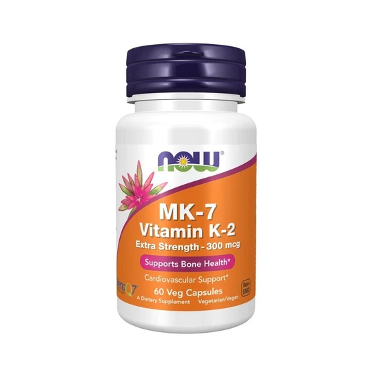 NOW Foods MK-7 Vitamin K-2 300mcg Extra Strength Capsules 60 Capsules