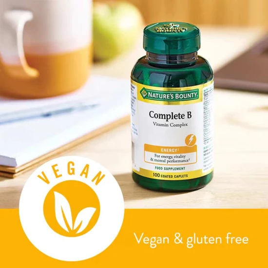 Nature's Bounty Complete B Vitamin Complex Caplets 100 Caplets