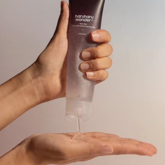 Haruharu Wonder Black Rice Triple AHA Gentle Cleansing Gel Unscented 100ml