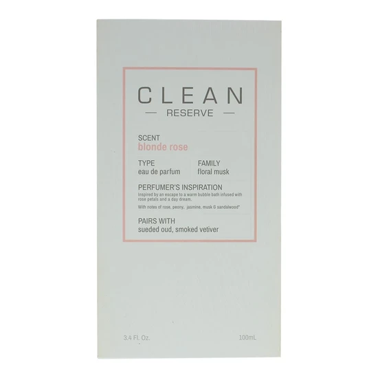 CLEAN Reserve Collection Blonde Rose Eau De Parfum 100ml