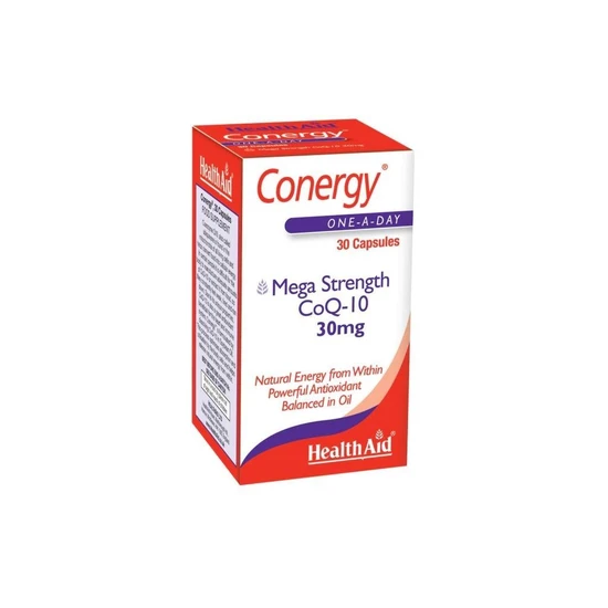 Health Aid Conergy CoQ-10 30mg 30 Capsules
