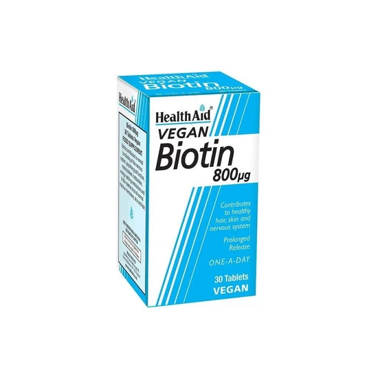 Health Aid Biotin 800ug Tablets 30 Tablets