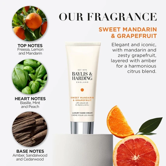 Baylis & Harding Sweet Mandarin & Grapefruit Luxury Hand Cream 50ml