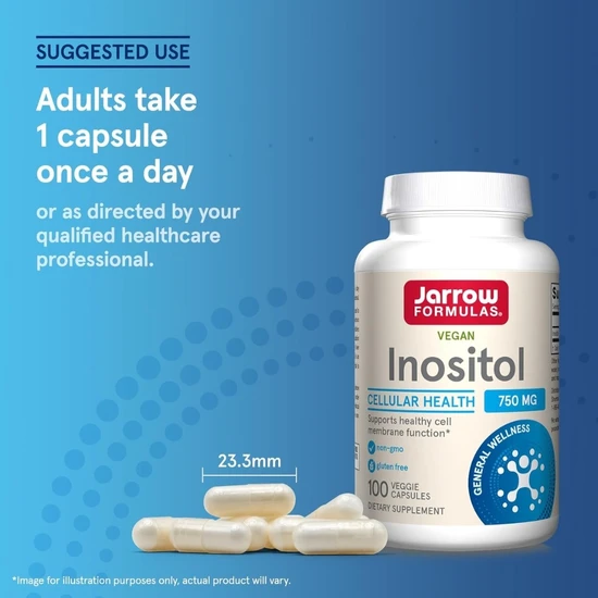 Jarrow Formulas Inositol 750mg Vegicaps 100