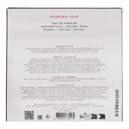 Juliette Has a Gun Powder Love Eau De Parfum 100ml