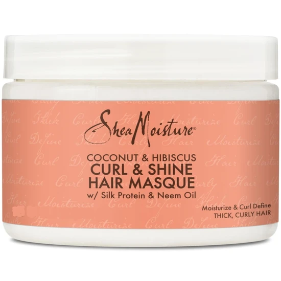 Shea Moisture Coconut & Hibiscus Curl & Shine Hair Masque 340g
