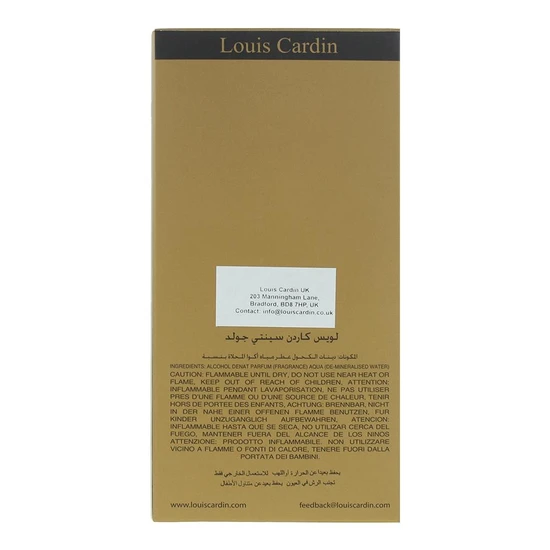 Louis Cardin Scenty Gold Eau De Parfum 100ml