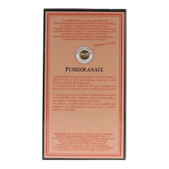 Monotheme Pomegranate Eau De Toilette 100ml