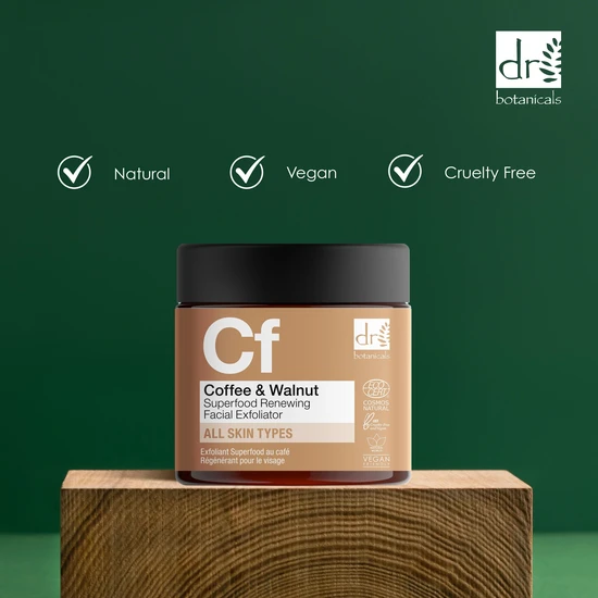 Dr Botanicals Cf Coffee & Walnut Superfood Renewing Facial Exfoliator 60ml