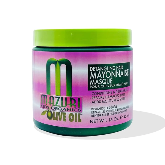 Mazuri Kids Olive Oil Detangling Hair Mayonnaise Masque 455 g