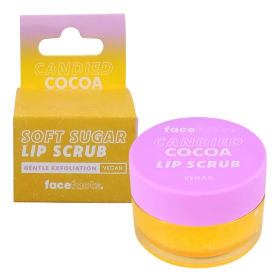 Face Facts Soft Sugar Lip Scrub Candied Cocoa 10g