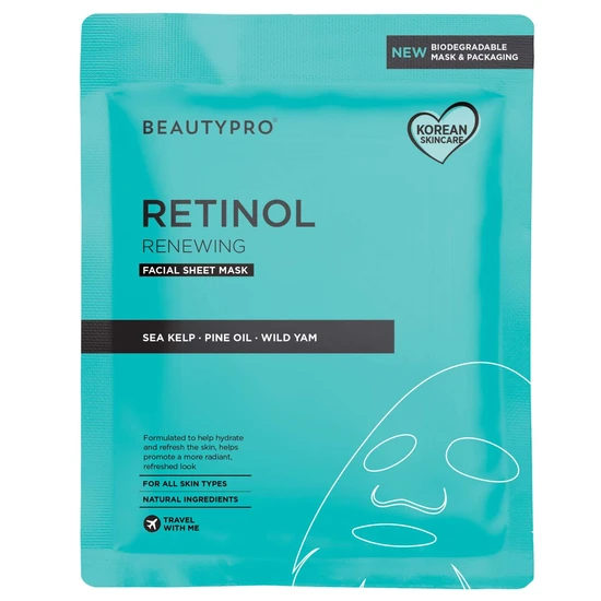 BeautyPro Retinol Anti-Ageing Facial Sheet Mask Pack of 4