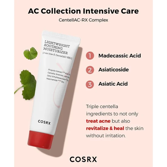 CosRx AC Collection Lightweight Soothing Moisturiser 80ml