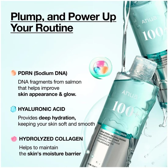 ANUA PDRN 100 Hyaluronic Acid Booster Toner 250ml