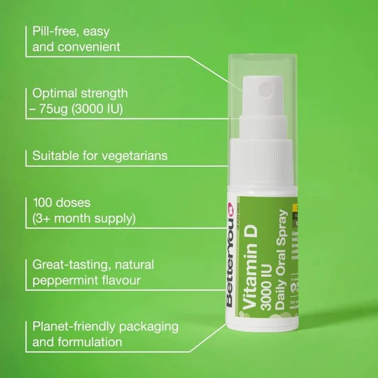 BetterYou Vitamin D 3000 Oral Spray 15ml