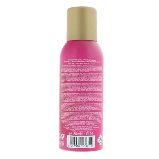 United Colors Of Benetton Colours Pink For Her Deodorant Body Spray 150ml