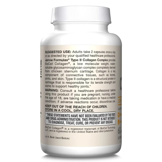 Jarrow Formulas Type II Collagen Complex 60 Capsules