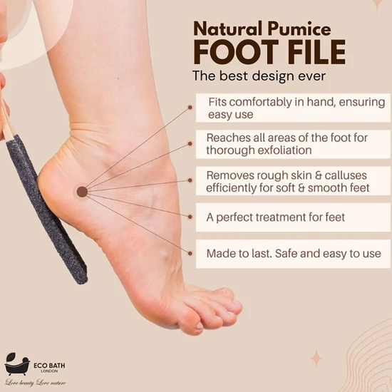 Eco Bath London Eco Bath Natural Pumice Foot File Black