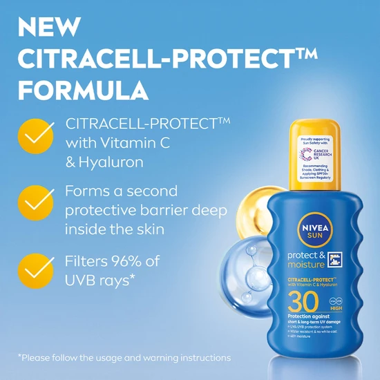 Nivea Protect & Moisture SPF 30 Spray 200ml