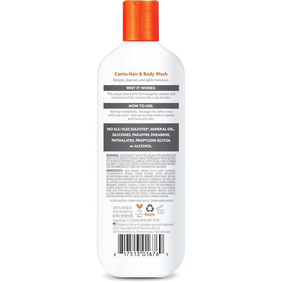 Cantu Men 2 In 1 Hair & Body Wash 400ml