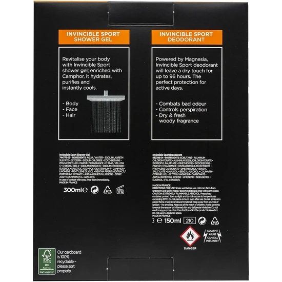L'Oreal Paris Invincible Sport Duo Gift Set