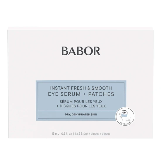 BABOR Skinovage Instant Fresh & Smooth Eye Serum + Patches