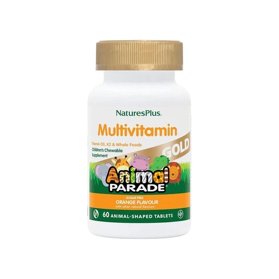 Nature's Plus Natures Plus Animal Parade Gold Chewable Multi Orange Flavour 60