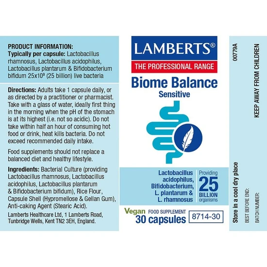 Lamberts Biome Balance Sensitive Capsules 30 Capsules