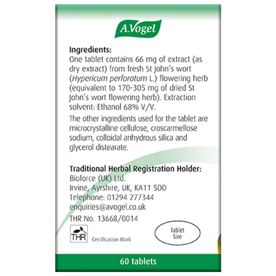A.Vogel Hyperiforce St John's Wort Tablets 60 Tablets
