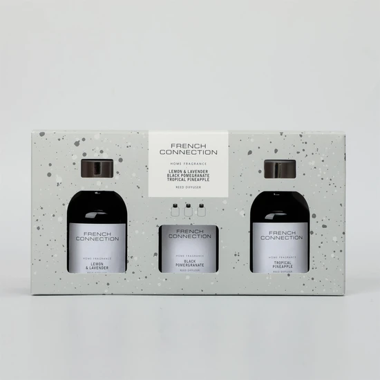 French Connection Black Collection Trio Of Reed Diffusers 3 x 50ml