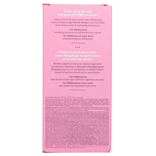 Benefit The Porefessional Primer Set 120ml Makeup Setting Spray + 22ml Pore Primer