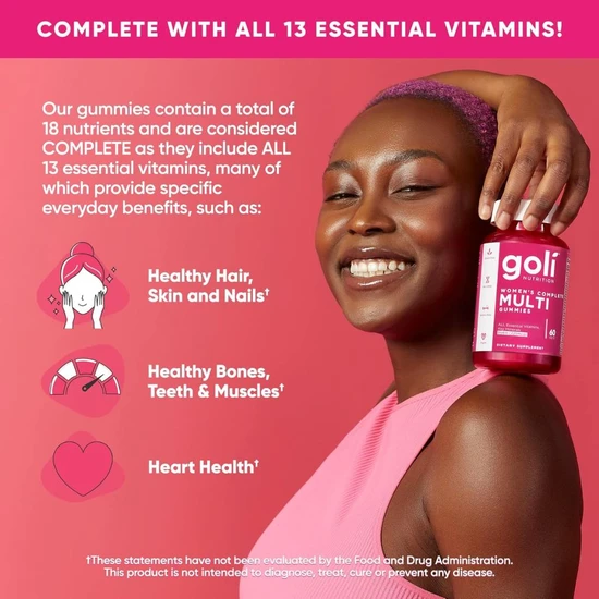 Goli Nutrition Women's Complete Multi Gummies 60 Gummies
