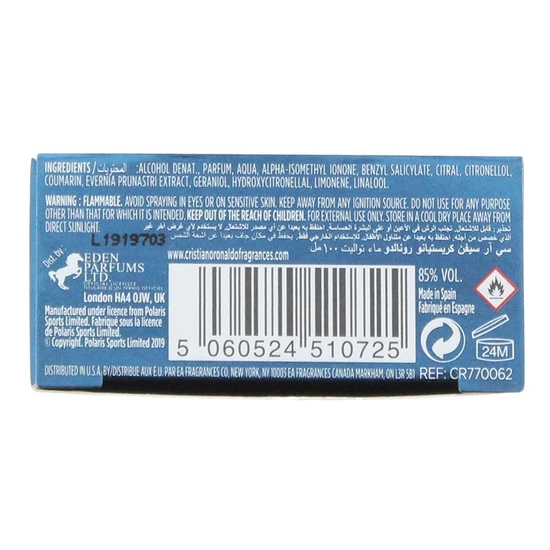 Cristiano Ronaldo Play It Cool Eau De Toilette 30ml