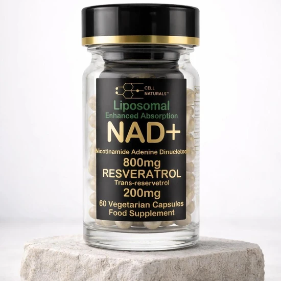 Cell Naturals Liposomal NAD+ 800mg Resveratrol Capsules 60 Capsules
