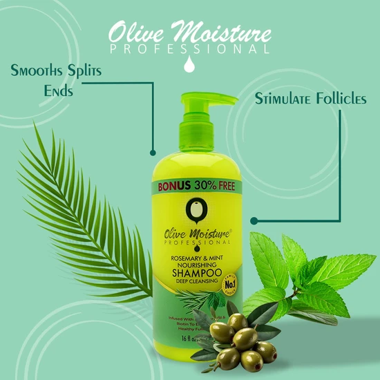 Olive Moisture Professional Rosemary & Mint Nourishing Shampoo 473ml