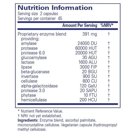 Pure Encapsulations Digestive Enzymes Ultra Capsules 90 Capsules