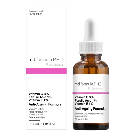 MD Formula Anti-Ageing Serum Vitamin C 3%, Ferulic Acid 1%, Vitamin E 1% 30ml