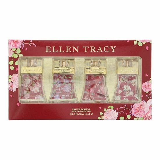 Ellen Tracy Miniatures Gift Set 11ml Brilliant Eau De Parfum + 11ml Dazzling Eau De Parfum + 11ml Dynamic Eau De Parfum + 11ml Sensational Eau De Parfum